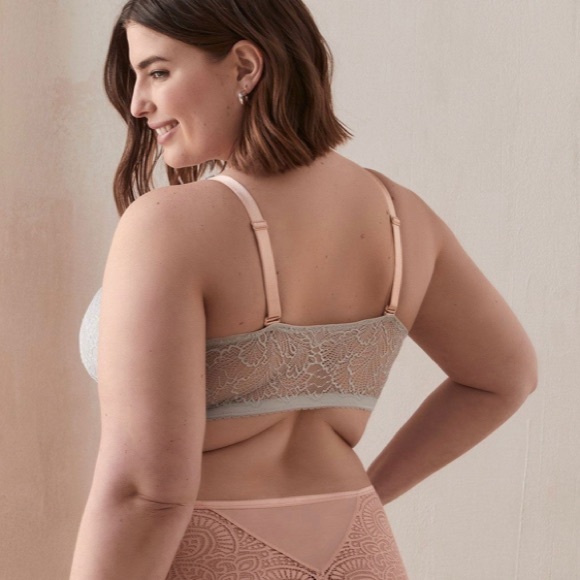 3X Deesse All-Over Lace wireless Padded Bralette - Picture 2 of 7